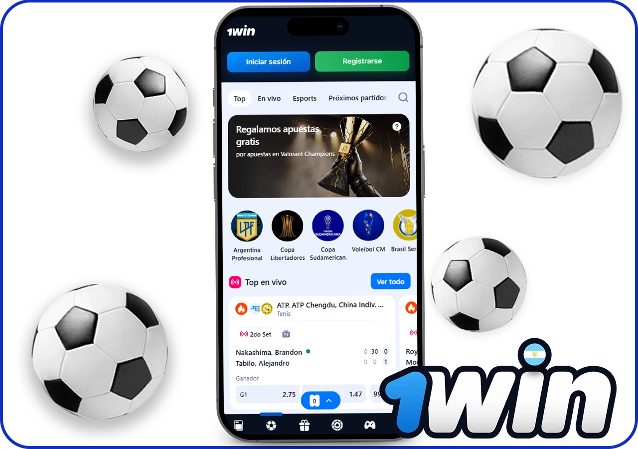 Apuestas de Deporte en la app 1win Argentina