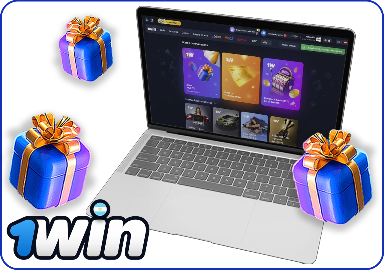 Información sobre los bonos de casino 1win