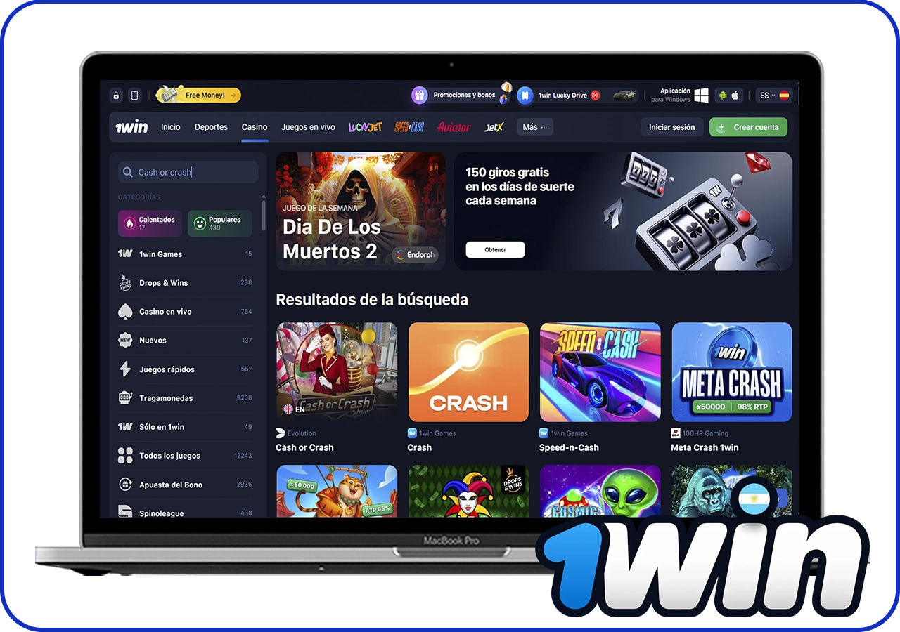 Información sobre los juegos Cash o Crash