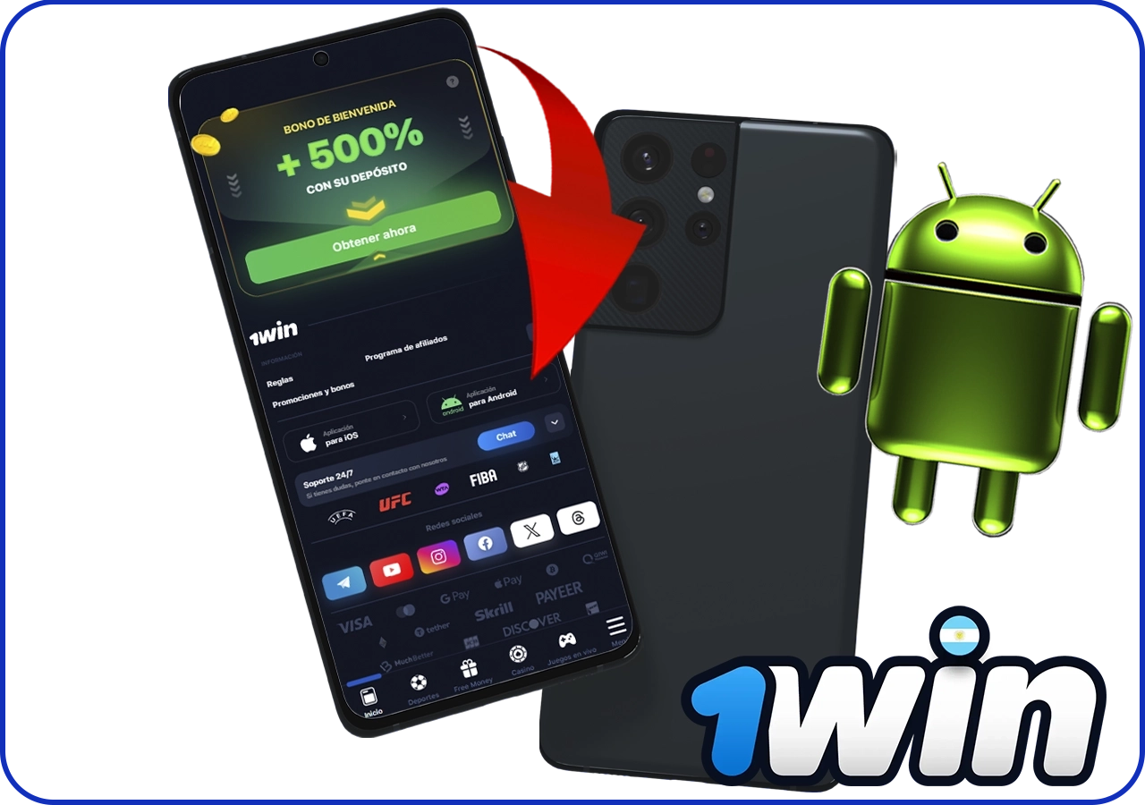Cómo descargar la aplicación móvil 1Win para Android, paso 3