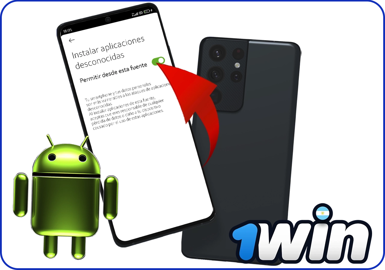 Cómo descargar la aplicación móvil 1Win para Android, paso 4