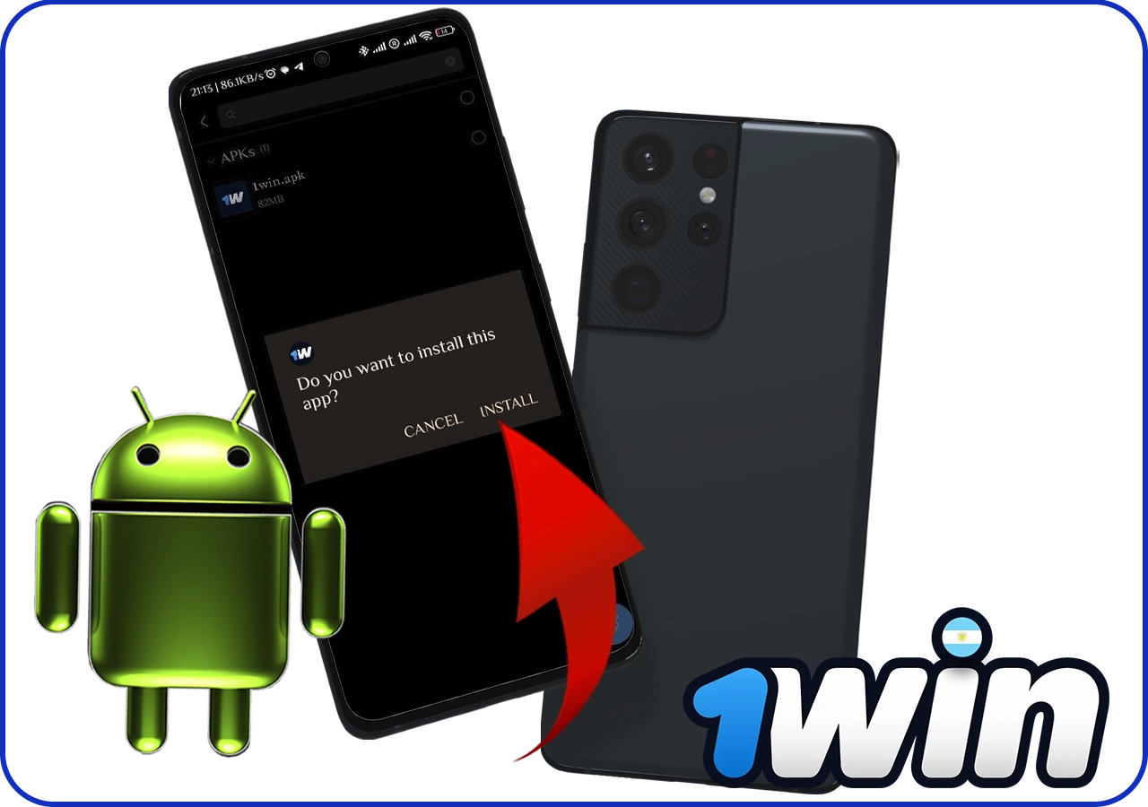 Cómo descargar la aplicación móvil 1Win para Android, paso 5
